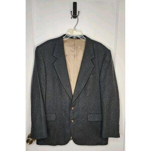 Oscar De La Renta Mens Sport Coat Suit Jacket Blazer Wool Cashmere Sz 43R